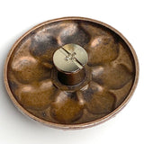 Starflower with "Turquoise"  1-1/2" Copper Screw Back Concho, Copper 1.5"  #SWH-119