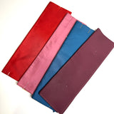 Four Mini Bolts of Vintage Kimono Lining Silk from Japan  ~4 Yards Each, Still Folded/Tied #413