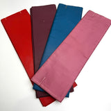 Four Mini Bolts of Vintage Kimono Lining Silk from Japan  ~4 Yards Each, Still Folded/Tied #413