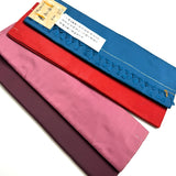 Four Mini Bolts of Vintage Kimono Lining Silk from Japan  ~4 Yards Each, Still Folded/Tied #413