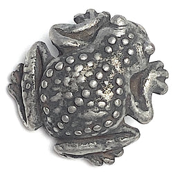 Frog Pewter Button, 15/16" Shank Back 24mm USA-Made  #SW-308