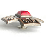 Copper/Red Stone Cross Large Screw-Back Concho 1.5"  #SWH-121