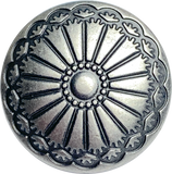 Southwest Sunflower Two, Silver Color Shank Back Button  13/16" #SWC-18