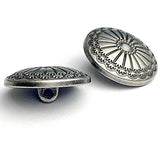 Southwest Sunflower Two, Silver Color Shank Back Button  13/16" #SWC-18