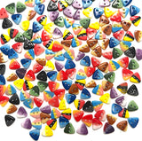 115 Triangle Two-Tone Candy Corn Buttons, Color Mix, Opaque Glass 7/16" Two-Hole, #LP-147-115