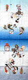 Re-Stocked, Cats and Octopi Cotton Tenugui Towel from Japan, 100% Cotton 12" x 34"  #RK-07