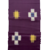 Eggplant Vintage Meisen Kimono Silk Pieces from Japan, 13.5" x 54"  # ZP-17