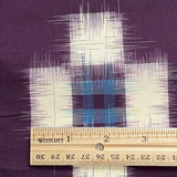 Eggplant Vintage Meisen Kimono Silk Pieces from Japan, 13.5" x 54"  # ZP-17