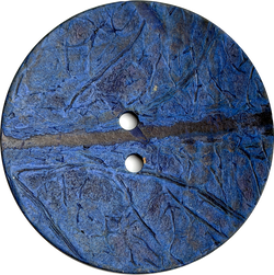 Brighter Navy Blue Extra Large Coconut Button "Rustica"  2-1/4" Scooped, 2-Hole, #SK-487-Brt