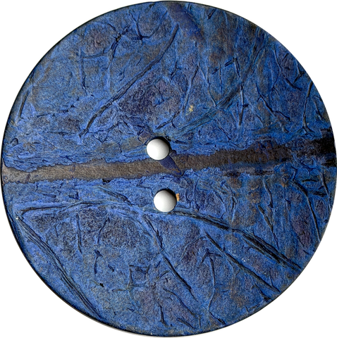 Brighter Navy Blue Extra Large Coconut Button "Rustica"  2-1/4" Scooped, 2-Hole, #SK-487-Brt