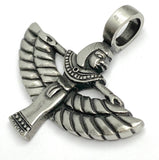 SALE, Isis Winged Goddess Large Pewter Pendant, 1-7/8" 48mm  # FJ-101