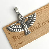 SALE, Isis Winged Goddess Large Pewter Pendant, 1-7/8" 48mm  # FJ-101