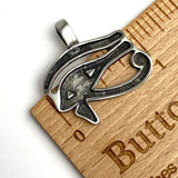 Eye of Horus Style One, Pewter Charm/Pendant, 1" / 26mm  # FJ-103