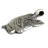 Goddess Isis Kneeling, Pewter Pendant, 1.5" / 39mm  # FJ-104