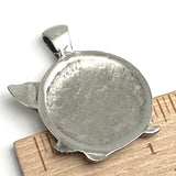 Goddess Isis Kneeling, Pewter Pendant, 1.5" / 39mm  # FJ-104