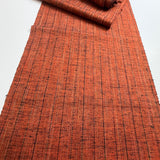 Rustic Black/Orange Chunky Vintage Silk from Japan By the Yard #326