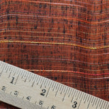 Rustic Black/Orange Chunky Vintage Silk from Japan By the Yard #326