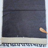 Navy-Indigo/Black Ikat with Kites or Abstract Angular Spirals Vintage Kimono Silk from Japan By the Yard #327