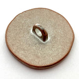 Re-Stocked, Copper/White Swirls Metal Button 7/8". #SWC-84