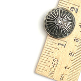Agave Flower 13/16" Concho RIVET Back Nickel Silver #SW-334