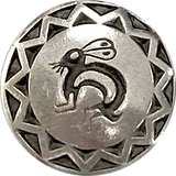 Southwest Rabbit Button, 7/8" Pewter, Made in USA.  #DN230