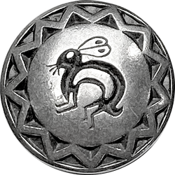 Southwest Rabbit Button, 7/8" Pewter, Made in USA.  #DN230