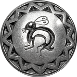 Southwest Rabbit Button, 7/8" Pewter, Made in USA.  #DN230