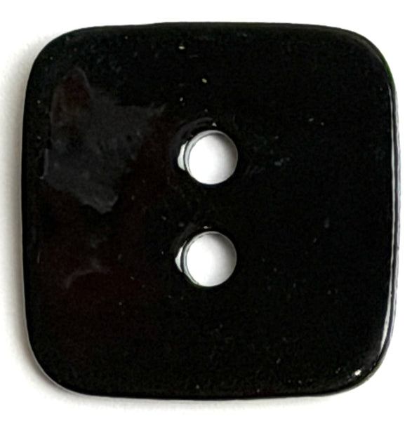 Black Square Shiny Agoya Shell 5/8" / 15.5mm Button #SK-1870