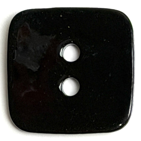 Black Square Shiny Agoya Shell 5/8" / 15.5mm Button #SK-1870