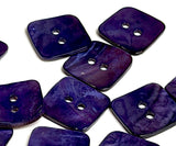 Purple Square Shiny Agoya Shell 5/8" / 15.5mm Button #SK-1875