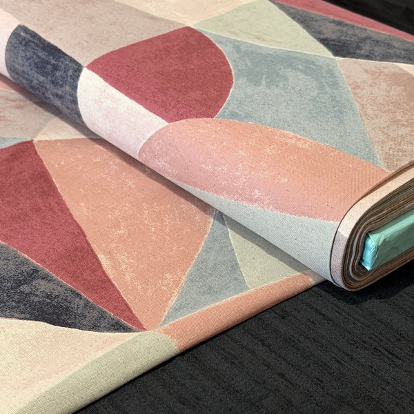 Shapes from Japan, Cotton/Linen Print, Bookhou / Kokka, 43" Wide, Per Yard, #2C