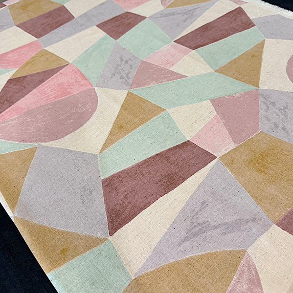 Shapes from Japan, Cotton/Linen Print, Bookhou / Kokka, 43" Wide, Per Yard, #2A