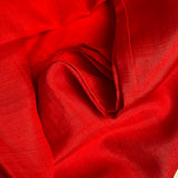 Still-Tied Bolt, Bright Crimson Red Thin Supple Drapey Kimono Lining Silk from Japan 4-5 Yards, #ZP-22