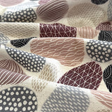 Stones from Japan, Cotton/Linen Print, Bookhou / Kokka, 43" Wide, Per Yard, #1A Plum