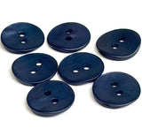 Re-Stocked Dark Indigo/Navy Velvet Agoya Shell 5/8" 2-hole Button, Pack of 8 #SK-1209