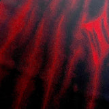 Black + Ruby Abstract Vintage Kimono Silk Pieces from Japan, 14" x 45"  # ZP-26