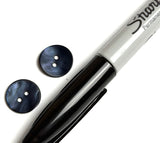 Re-Stocked Dark Indigo/Navy Velvet Agoya Shell 5/8" 2-hole Button, Pack of 8 #SK-1209