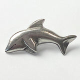SALE, Dolphin Pewter 1-1/8" Button, Danforth USA, 28mm Shank Back  # FJ-109
