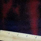 Black + Ruby Abstract Vintage Kimono Silk Pieces from Japan, 14" x 45"  # ZP-26
