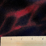 Black + Ruby Abstract Vintage Kimono Silk Pieces from Japan, 14" x 45"  # ZP-26