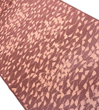 Small Fans Print, Chirimen Crepe, Vintage Kimono Silk Pieces from Japan, 14" x 54" # ZP-27
