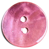 Re-Stocked, Pink Shiny Agoya Shell 5/8" 2-hole 15mm, Per Button, # SK-1239