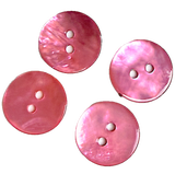 Pink Shiny Agoya Shell 5/8" 2-hole 15mm Button, Pack of 8  # SK-1239-8