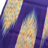 Racing Stripes Vintage Meisen Kimono Silk Pieces from Japan, 14" x 56"  # ZP-31