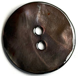Re-Stocked, Dark Chocolate/Gray Iridescent Shiny Agoya Shell  3/4"-13/16" Per Button  #SK-1228