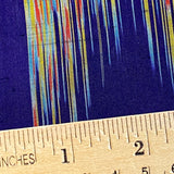 Racing Stripes Vintage Meisen Kimono Silk Pieces from Japan, 14" x 56"  # ZP-31