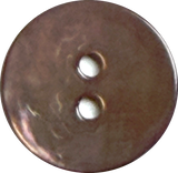 Dark Chocolate-Gray Shiny Agoya Shell 2-Hole Medium Size 9/16" - 5/8" Per Button #SK-1229