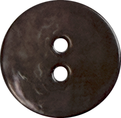 Re-Stocked Dark Chocolate-Gray Shiny Agoya Shell 2-Hole Medium Size 9/16" - 5/8" Per Button #SK-1229