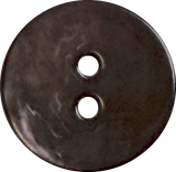 Re-Stocked Dark Chocolate-Gray Shiny Agoya Shell 2-Hole Medium Size 9/16" - 5/8" Per Button #SK-1229