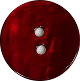 Re-Stocked, Red Ruby Burgundy Shiny Agoya Shell 3/4" 2-hole, Per Button, 20mm,  #SK-1244